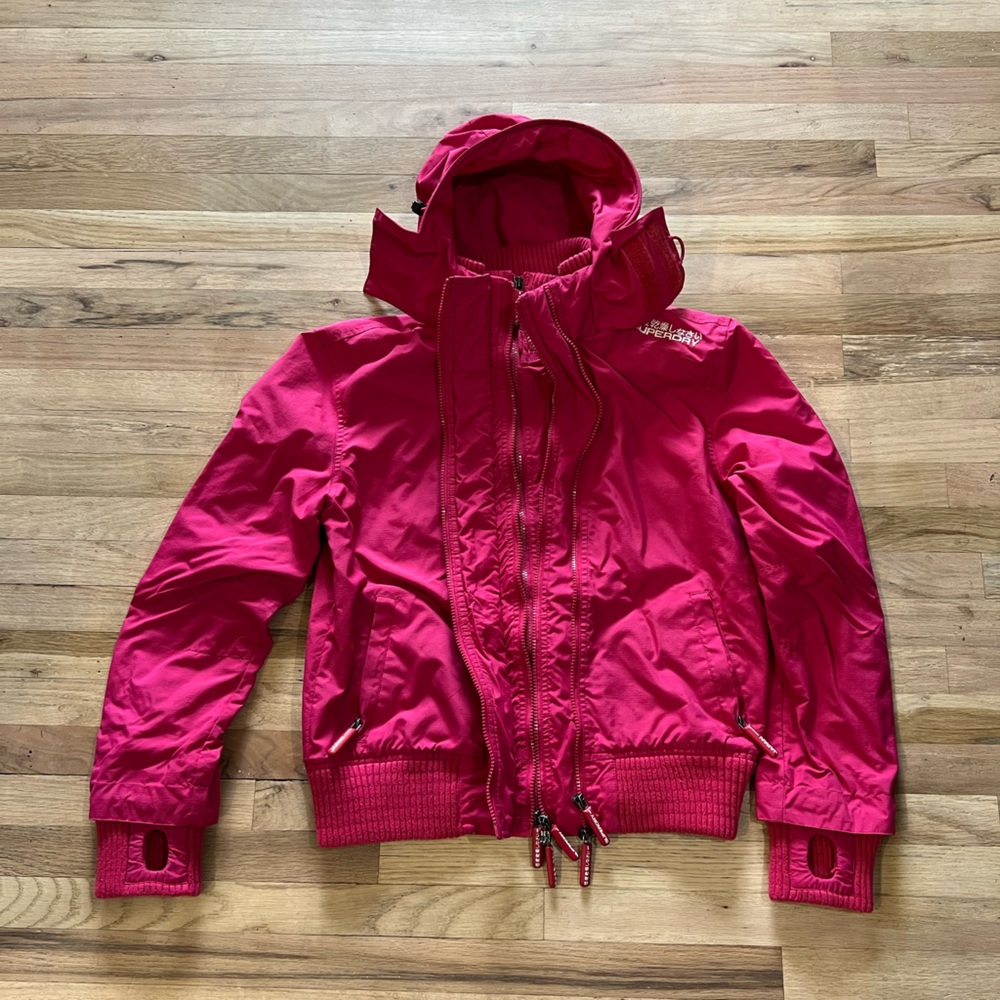 Women’s Superdry the windbomber. Jacket size XL